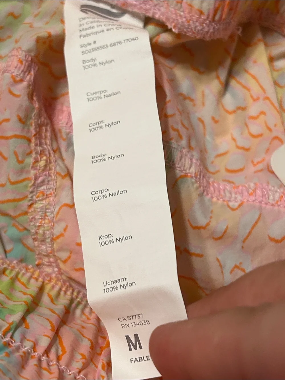 Fabletics lightweight pastel
